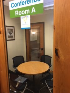 Private meeting space